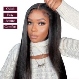 Sarafina’s Glue-less Drawstring Straight Pre-Cut/ Pre Style 20 Inches HD Lace