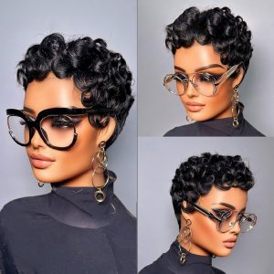 Sarafina’s Glue-less Pixie Pin Curl, Pre -Style