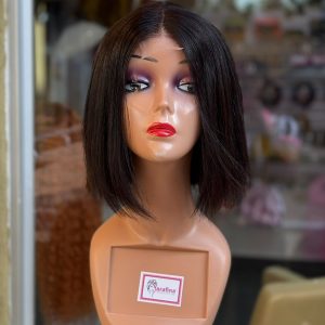 Sarafina’s Straight BOB Natural Color 2*6 Transparent Lace. 10 inches BOB 210% Density